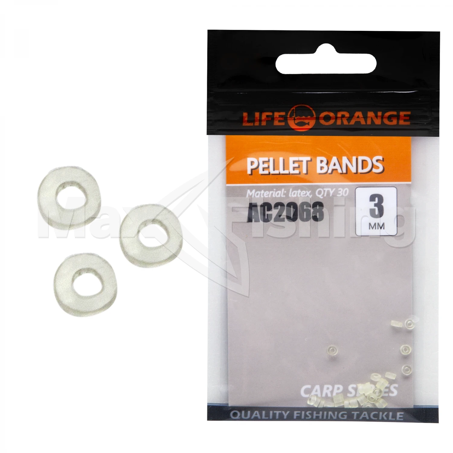 Резинка для пеллетса Orange Pellet Bands 3мм