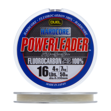 Флюорокарбон Duel Hardcore Powerleader FC Fluorocarbon 100% #4 0,330мм 50м (clear)